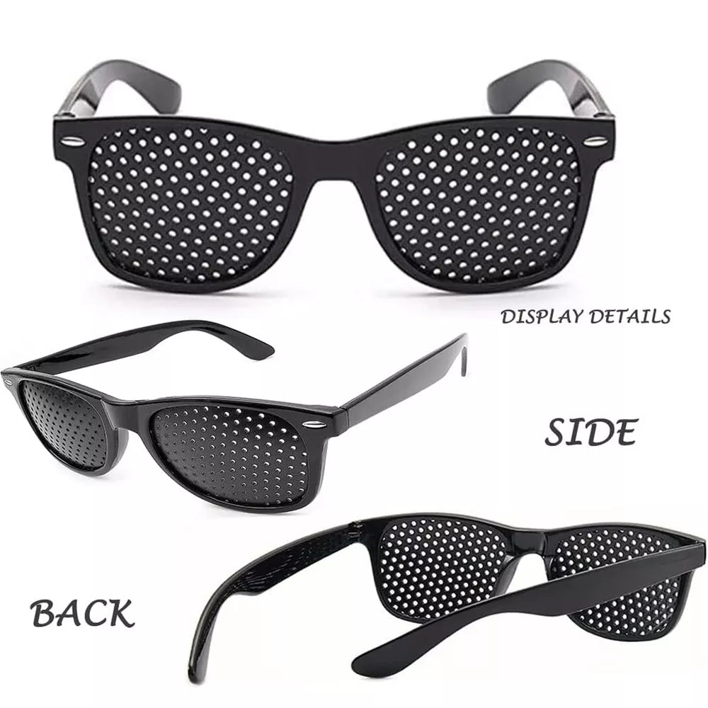 VisionEase Pinhole Glasses – Natural Vision Improvement and Reduction of Eye Strain (Set of 2)