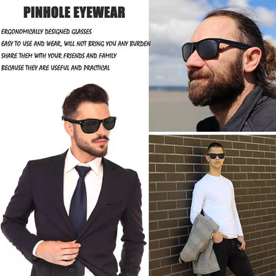 VisionEase Pinhole Glasses – Natural Vision Improvement and Reduction of Eye Strain (Set of 2)