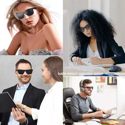 VisionEase Pinhole Glasses – Natural Vision Improvement and Reduction of Eye Strain (Set of 2)