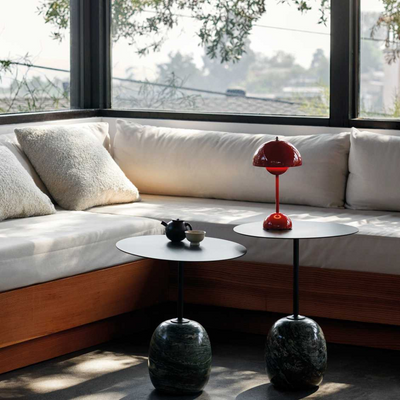 LunaGlow LED Table Lamp – Retro Design Rechargeable with Touch Dimmer