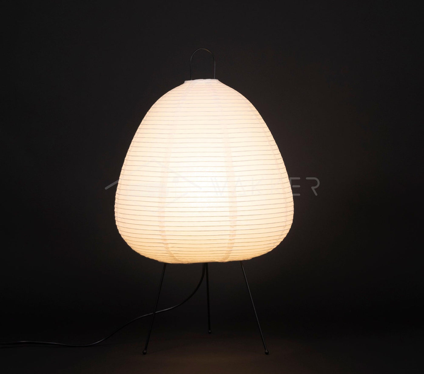 Akari Table Lamp – Japan-Inspired Design with Mulberry Paper and Metal