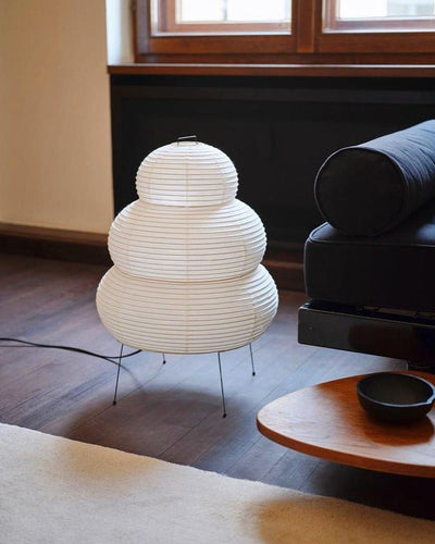 Akari Table Lamp – Japan-Inspired Design with Mulberry Paper and Metal