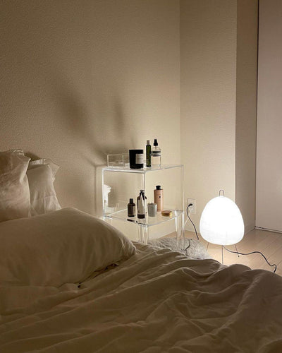 Akari Table Lamp – Japan-Inspired Design with Mulberry Paper and Metal