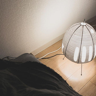 Akari Table Lamp – Japan-Inspired Design with Mulberry Paper and Metal