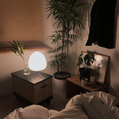 Akari Table Lamp – Japan-Inspired Design with Mulberry Paper and Metal
