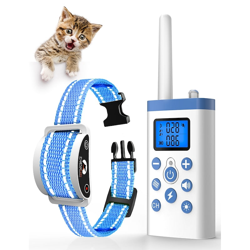 Collier de Dressage pour Chat PurrfectTrain – Anti-Miaulement avec Télécommande Rechargeable