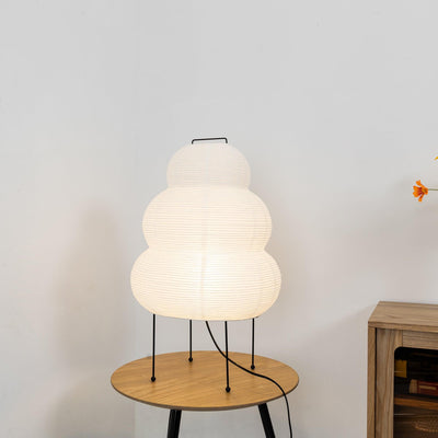 Akari Table Lamp – Japan-Inspired Design with Mulberry Paper and Metal