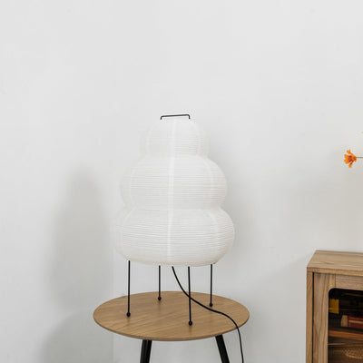 Akari Table Lamp – Japan-Inspired Design with Mulberry Paper and Metal