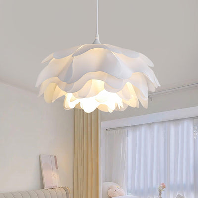 White Flower-Shaped Pendant Lamp – LED