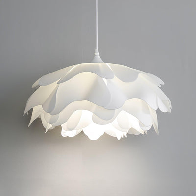 White Flower-Shaped Pendant Lamp – LED
