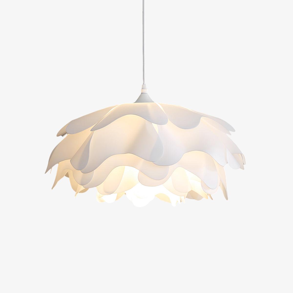 White Flower-Shaped Pendant Lamp – LED
