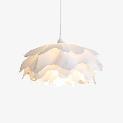White Flower-Shaped Pendant Lamp – LED