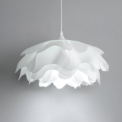 White Flower-Shaped Pendant Lamp – LED