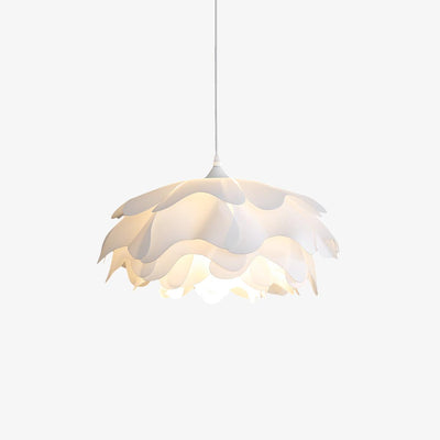 White Flower-Shaped Pendant Lamp – LED