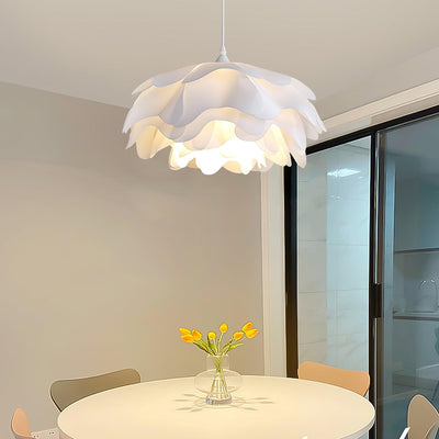 White Flower-Shaped Pendant Lamp – LED