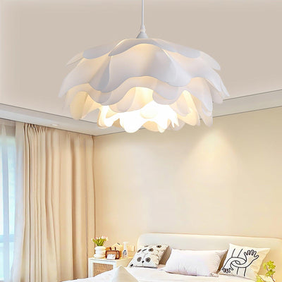 White Flower-Shaped Pendant Lamp – LED