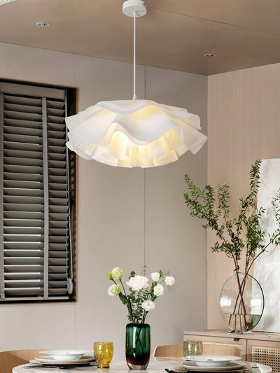 White Flower-Shaped Pendant Lamp – LED