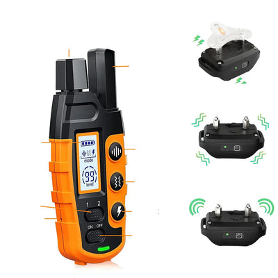 PawElite Collier de Dressage pour Chien – 1000m, Étanche et Rechargeable