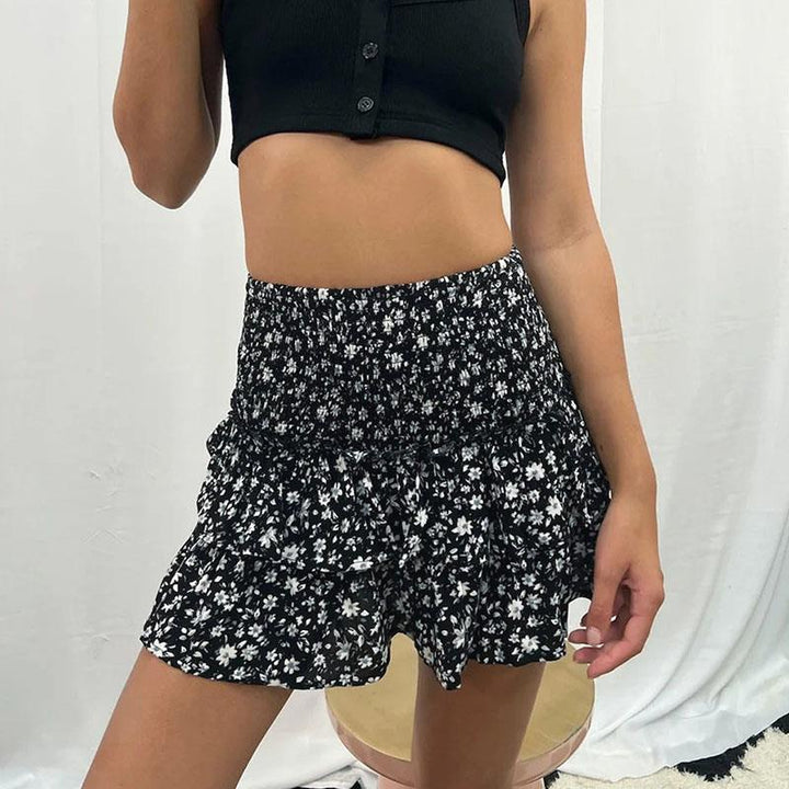 Seductive Short Dress for Women – Pink Mini-Dress with Integrated Shorts