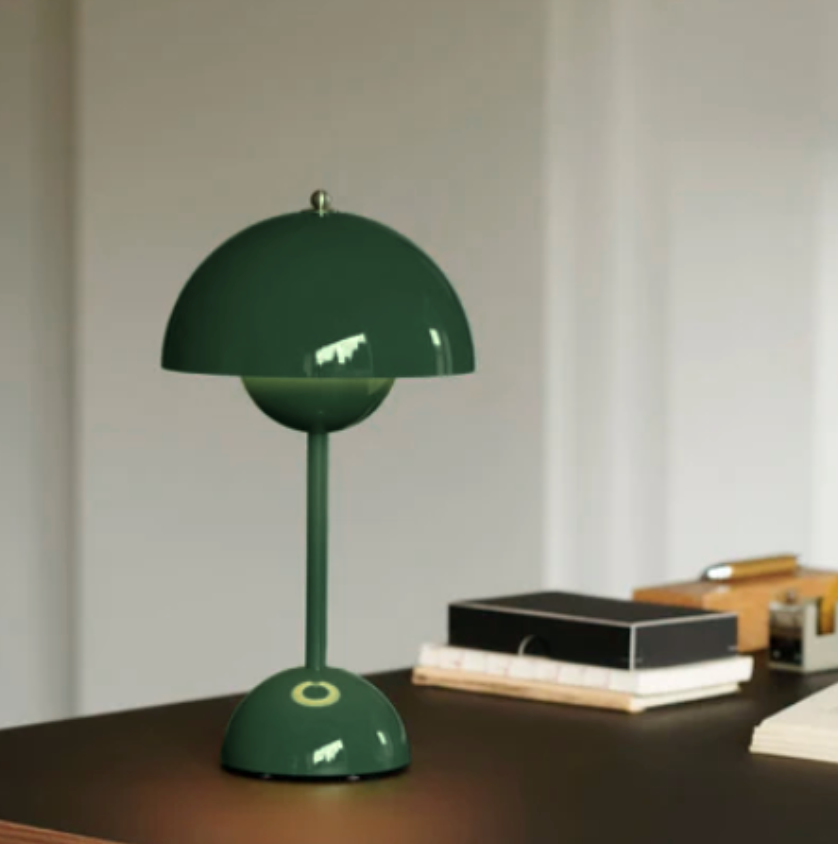 LunaGlow LED Table Lamp – Retro Design Rechargeable with Touch Dimmer