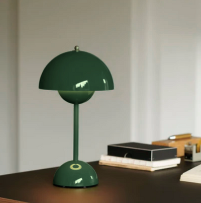 LunaGlow LED Table Lamp – Retro Design Rechargeable with Touch Dimmer
