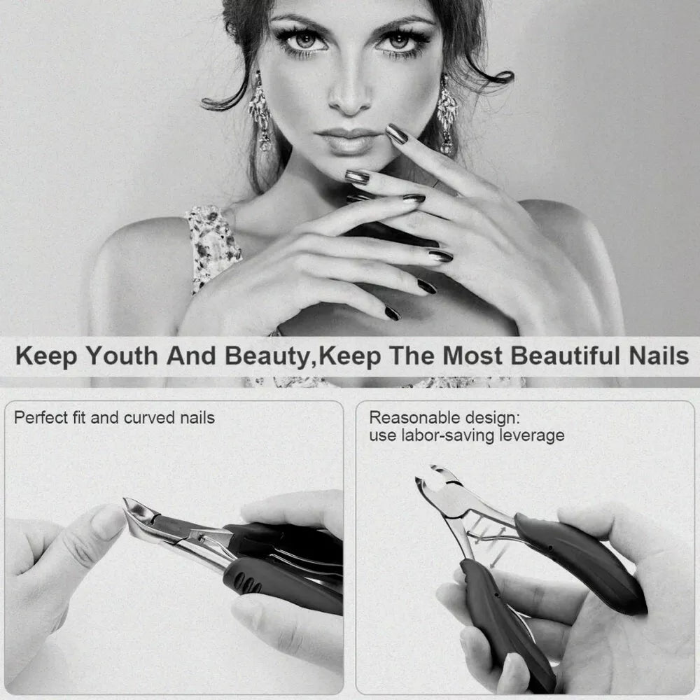 NailEase Coupe-Ongles Senior – Précision Professionnelle pour Ongles Épais et Incarnés