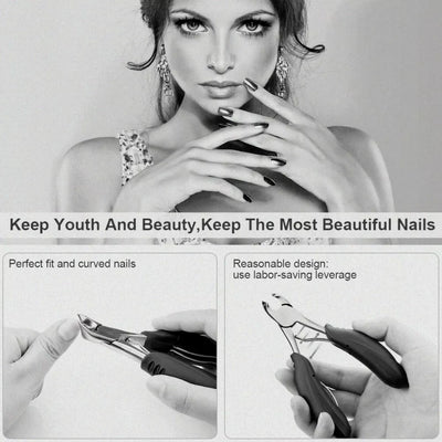 NailEase Coupe-Ongles Senior – Précision Professionnelle pour Ongles Épais et Incarnés