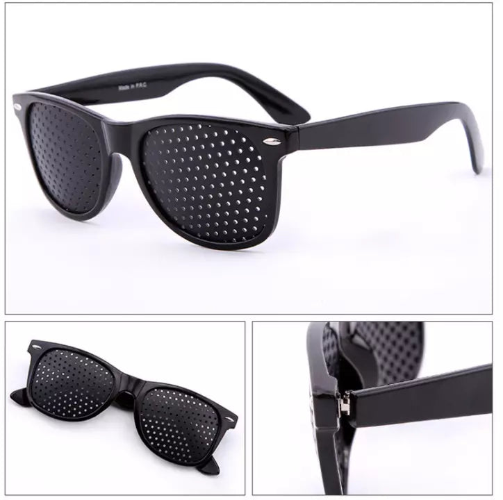 VisionEase Pinhole Glasses – Natural Vision Improvement and Reduction of Eye Strain (Set of 2)