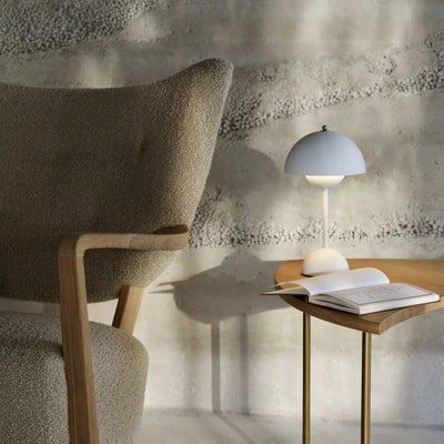LunaGlow LED Table Lamp – Retro Design Rechargeable with Touch Dimmer