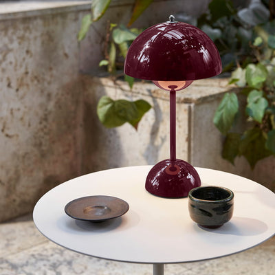 LunaGlow LED Table Lamp – Retro Design Rechargeable with Touch Dimmer