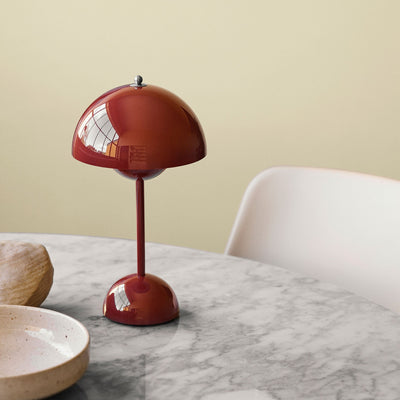 LunaGlow LED Table Lamp – Retro Design Rechargeable with Touch Dimmer