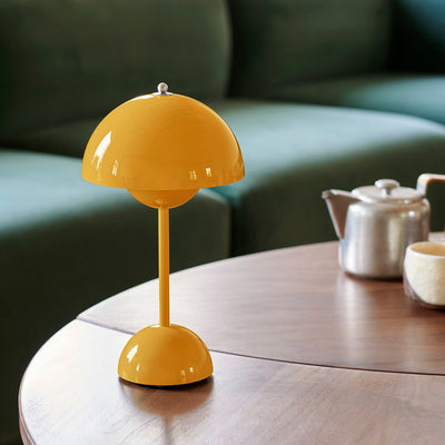 LunaGlow LED Table Lamp – Retro Design Rechargeable with Touch Dimmer