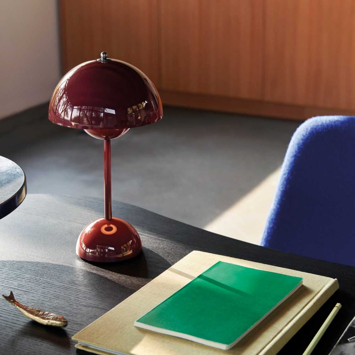 LunaGlow LED Table Lamp – Retro Design Rechargeable with Touch Dimmer