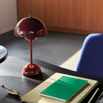 LunaGlow LED Table Lamp – Retro Design Rechargeable with Touch Dimmer
